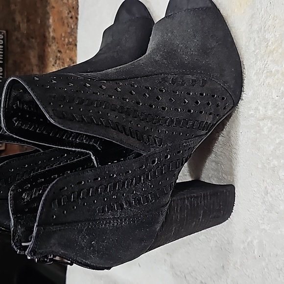 Black Booties Open Toe - Picture 7 of 7